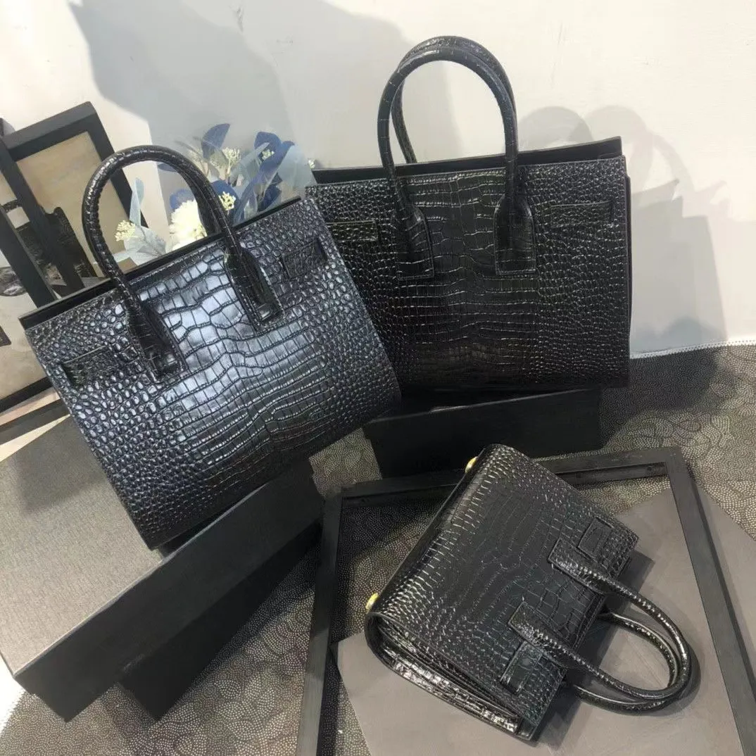 Designer Nano Sac De Jour Bags Crocodile Grain Baby in Crocodile Fashion Bag Women Luxury Genuine Matte Leather Handbag Shoulder Handbags