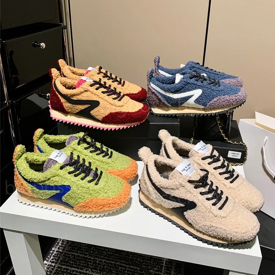 baskets femmes chaussures décontractées designer luxe mode bas haut vitesse bas épissage laçage tricoté cheveux bouclés rue vent baseball skateboard chaussures de course