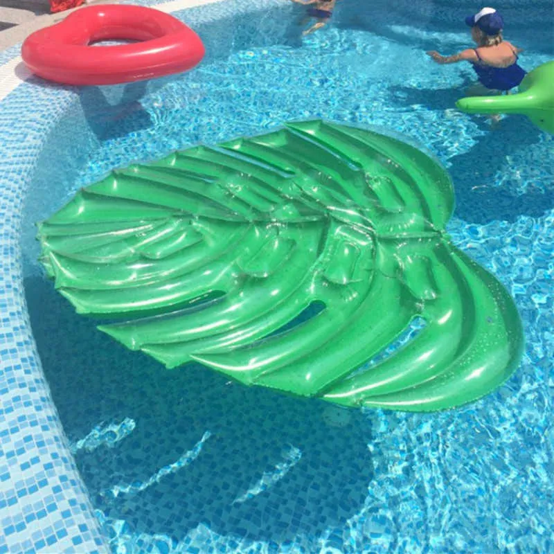 Leaves Inflatable Giant Inflatable Green Leaf Buoy Life Jackets 180x160cm Pool Raft ...