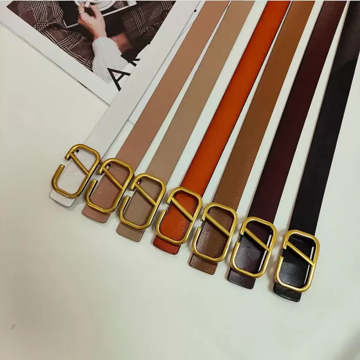 Classic solid color Gold letter mens belts for women designers Luxury designer belt Vintage Pin needle Buckle Beltss Width 3 cm size 95-115 Casual fashion good