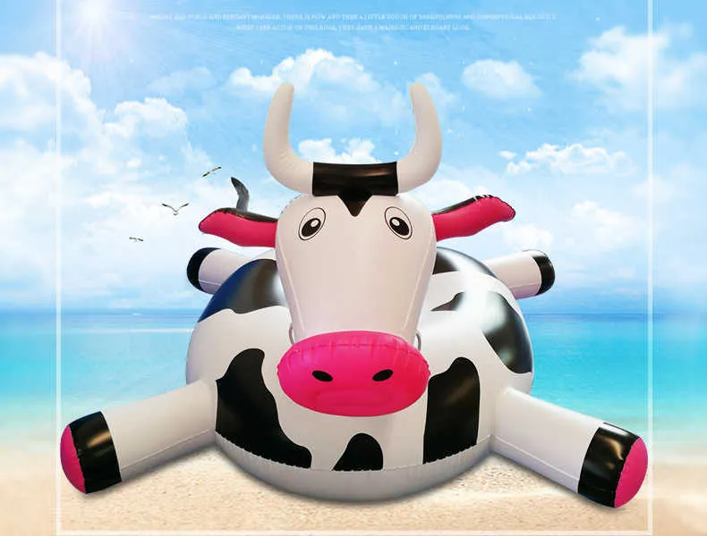 Inflatable Buoy Life Jackets For Kids And Adults Giant Cow Float Raft