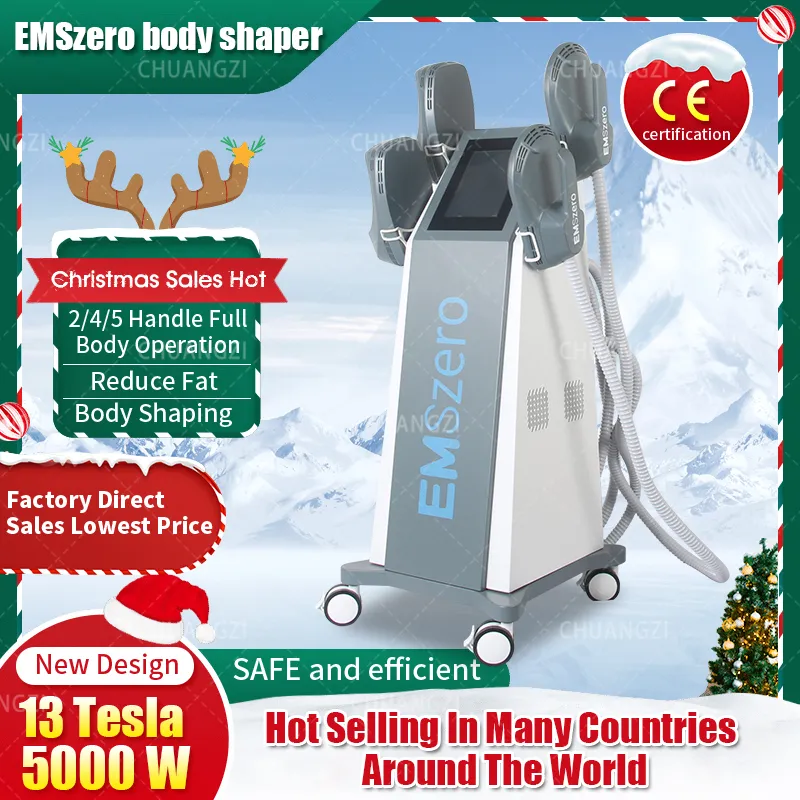 크리스마스 쇼핑 행위 DLS-EMSlim RF 전자기 슬리밍 근육 자극 지방 제거 EMSZERO 근육 건물 기계