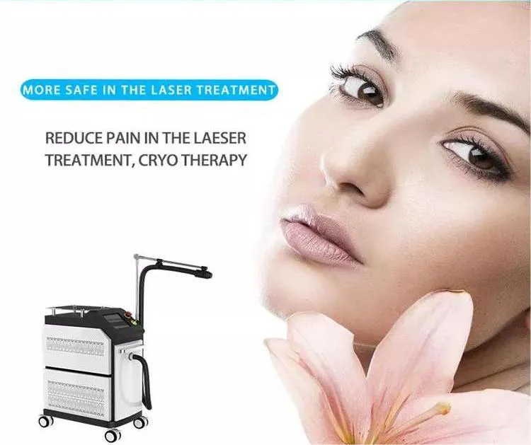 Pain Relief localized Vertical Low Temperature Laser Treatment Cryo Chiller Cold Air Skin Cooling Machine