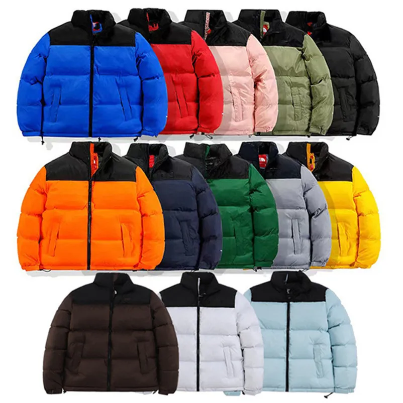 Jaqueta puffer de grife casacos parka com zíper feminino masculino casacos de inverno parcas de algodão marrom café claro 2xl jaquetas de neve mais quentes à prova d'água 4xl