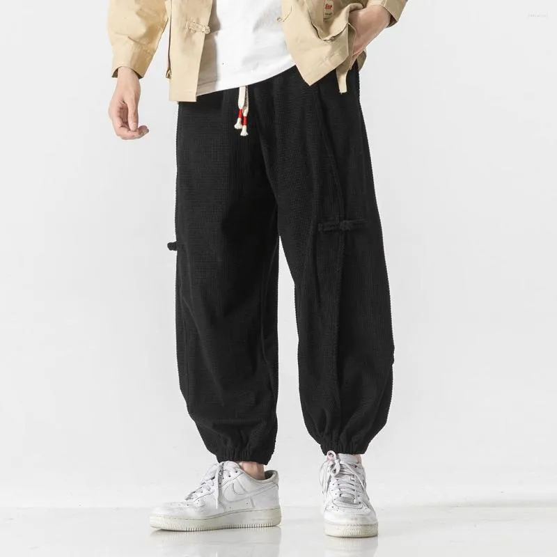 Männer Hosen Chinesischen Stil Mode Lose Plus Größe Casual Harem Männer Kleidung Ethnische Baggy Jogger Harajuku Hosen Übergroßen Pumphose