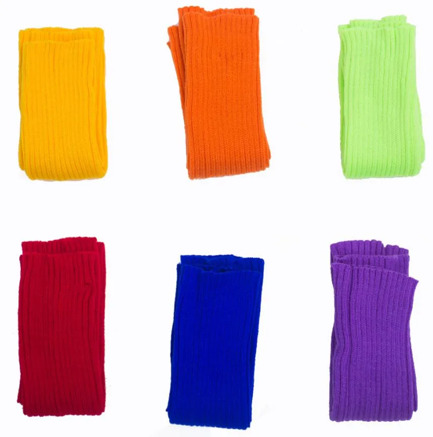 Scaldamuscoli Anni '80 Al Neon – Rosa, In Acrilico Elasticizzato Con Pigmenti Fluorescenti – Per Costume E Inverno - 5