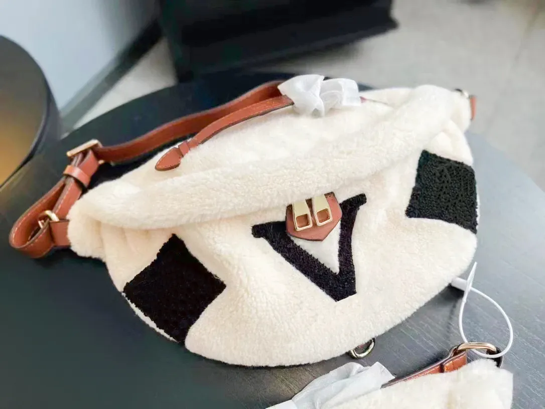 Modische Teddy-Lammwoll-Hüfttaschen, Designer-Hüfttasche, Damen-Luxus-Wintergürtel-Gürteltasche, Bauchtasche, Herren-Brusttasche, Schultertasche, berühmte Clutch, Umhängetaschen