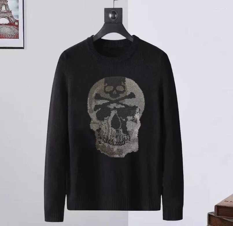 Men's Sweaters Men's Designer Rhinestone Punk Clothes Drop Hip Hop