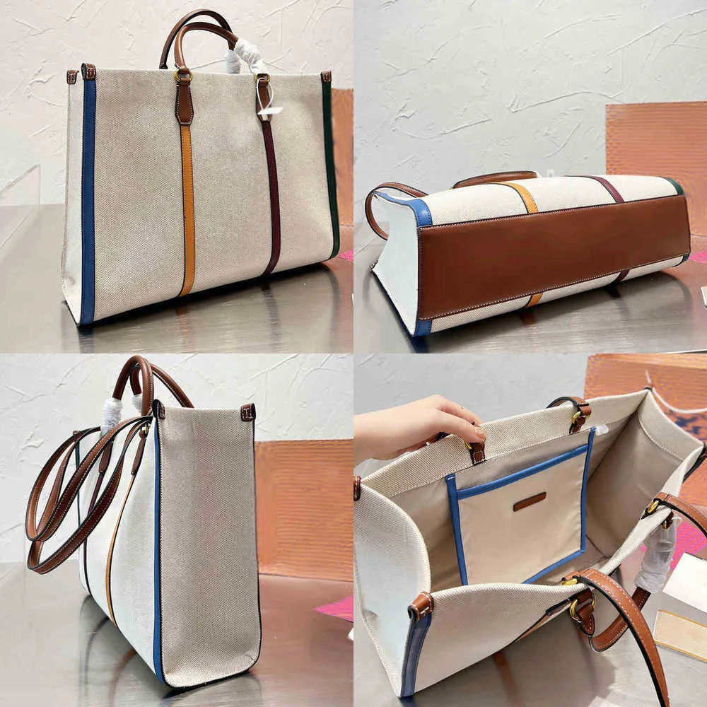 Сумки для покупок плечо холст, новые женские дизайнерские сумочки классические украшения сумочка кросс кубика пляжная сумка 220707
