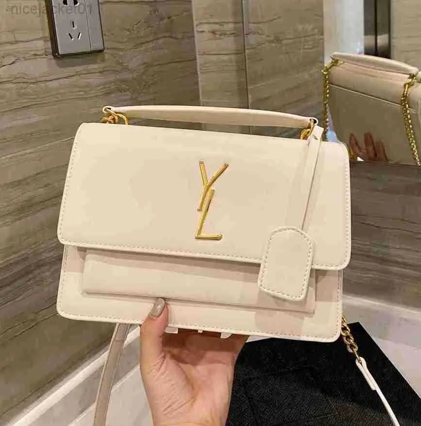 Designer YlS Bag Women Bags Handbags Shoulder Bags Tote Bagg Black Calfskin Classic Diagonal Stripes Quilted Chains Double Flap Medium Cross White Lss Lss