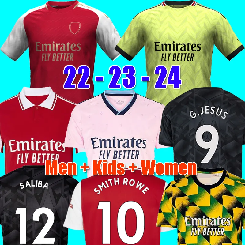 22 23 24 Jorginho Pepe Saka Soccer Jerseys 2022 2023 2024 Fans Player Versie G.JESUS ​​Voetbalshirt Pre Match Men Kids Dames