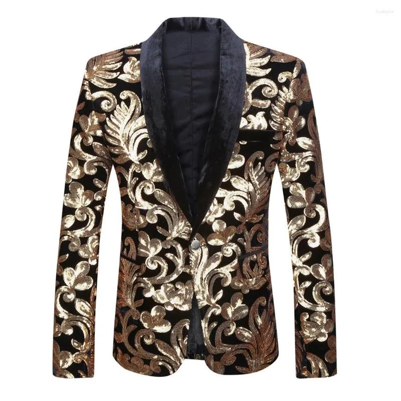 Glittery Sequin Embroidered Mens Sequin Suit for Stage, Bar, Nightclub - Green/Gold/Blue/Purple - Plus Size Glittery Sequin Embroidered Mens Sequin Suit for Stage, Bar, Nightclub - Green/Gold/Blue/Purple - Plus Size