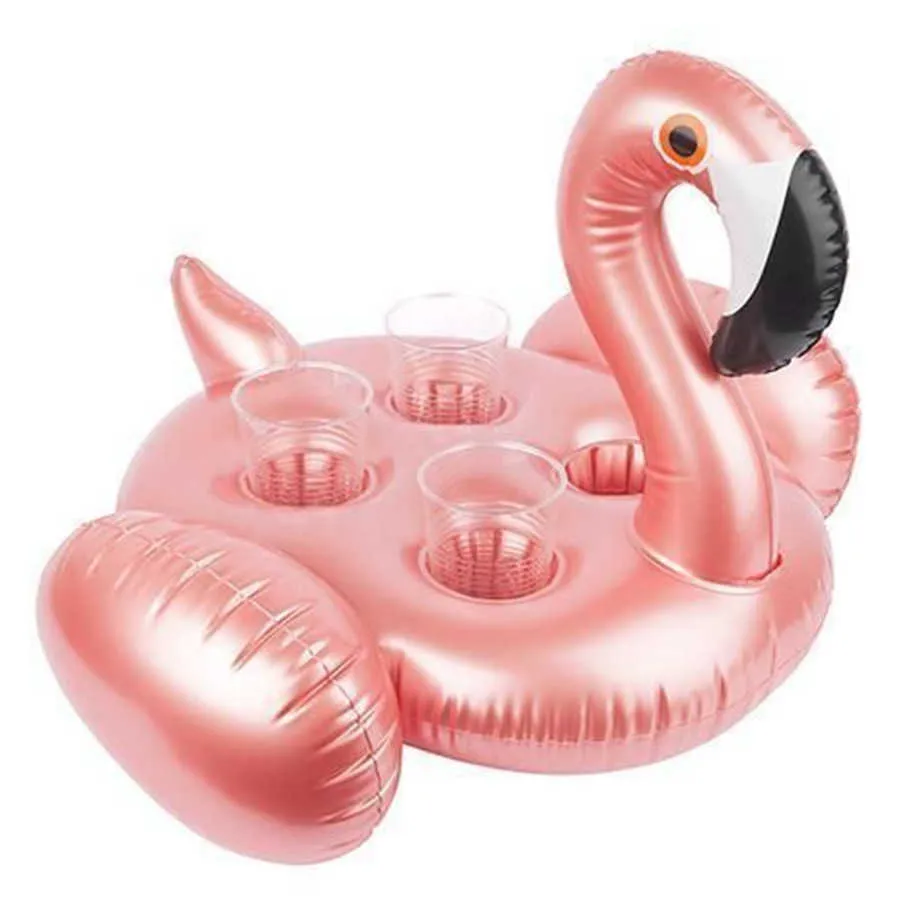 Life Vest Buoy 3 Styles Mini Drink Holder Summer Swimming Poolsable 4 Hole Flamingo Holder Holder Drink Cup Flamingo Float New T221214