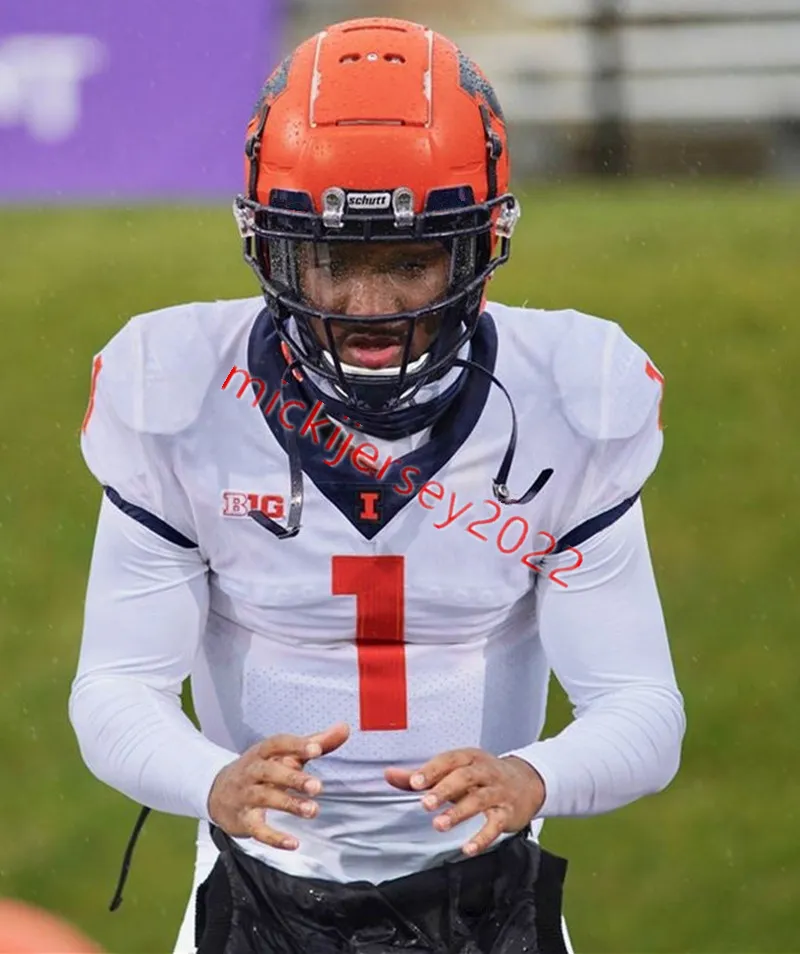 Whitney Mercilus Dick Butkus 2023 Illinois Football Jersey Dawuane Smoot Jihad Ward Ke Shawn Vaughn Geronimo Allison Stitched Illinois Fighting Illini