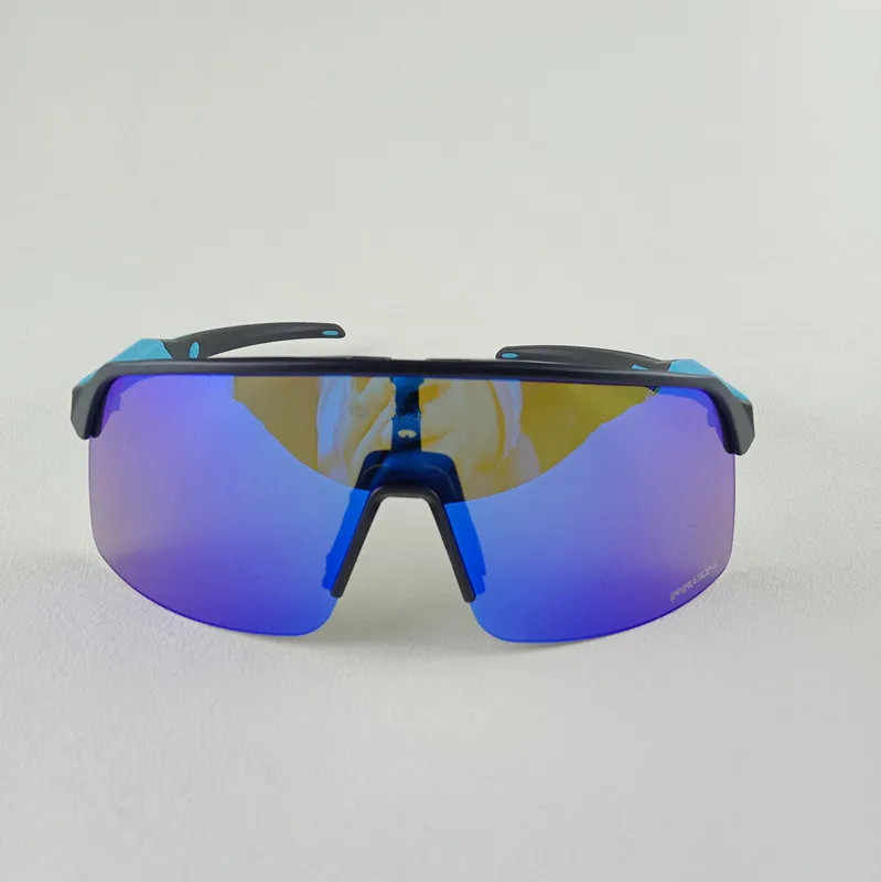 사이클링 선글라스 UV400 렌즈 사이클링 안경 스포츠 야외 승마 안경 자전거 고글 3 렌즈를위한 케이스 oo9464
