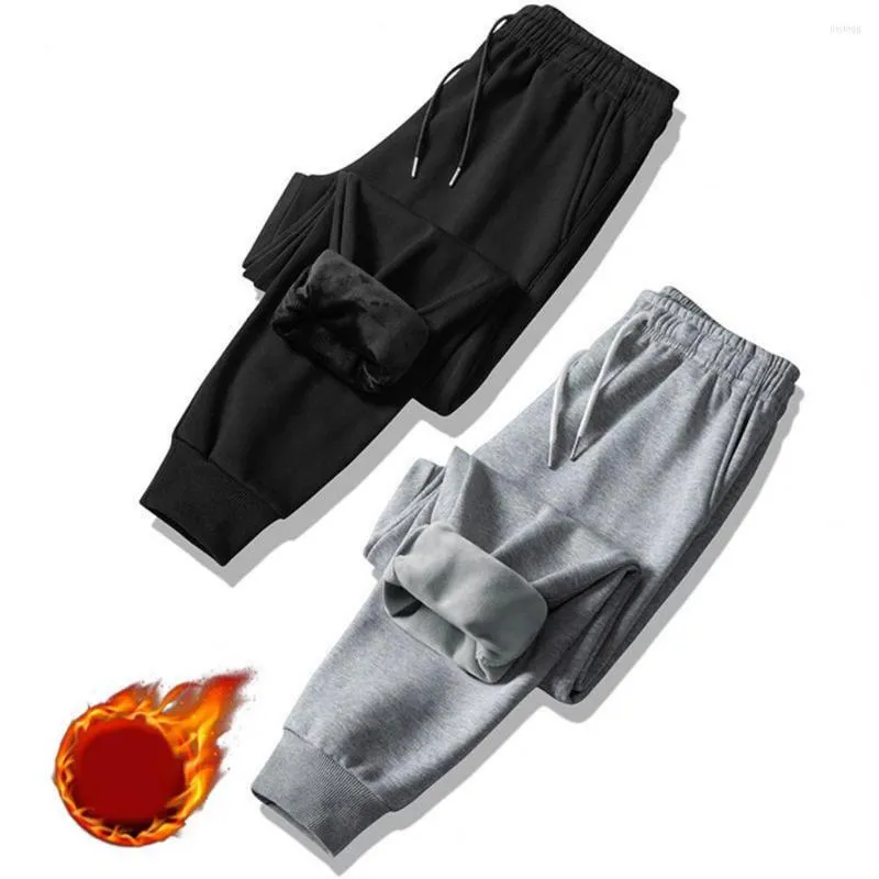 Men's Pants Sports Trousers Loose Fit Sporty Windproof Thicken Ankle Tied Men For Daily Wear