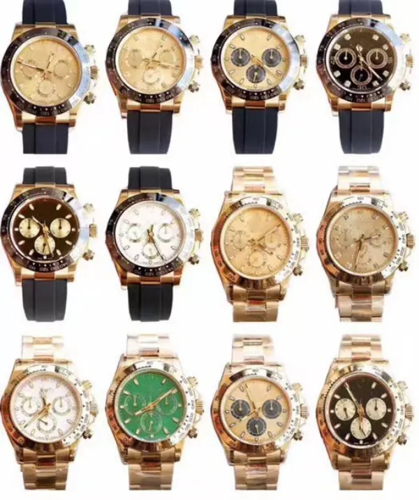 czysta fabryka pełny asortyment najlepszej jakości luksusowego zegarka w kolorze gorącego złota bt 4130 mechanizm chronografu stal 904l 40 mm męski biznesowy rozrywka nurkowanie