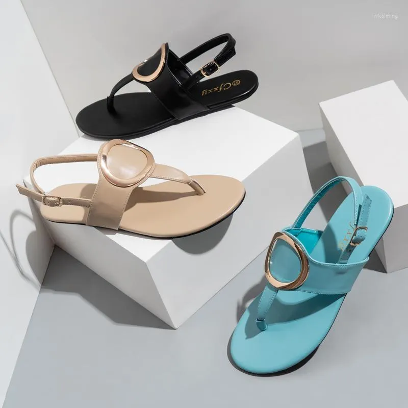 Sandales Sabot pour femmes, chaussures de luxe romaines à enfiler pour chaussures plates, tongs d'été confortables à enfiler pour la plage, 2022