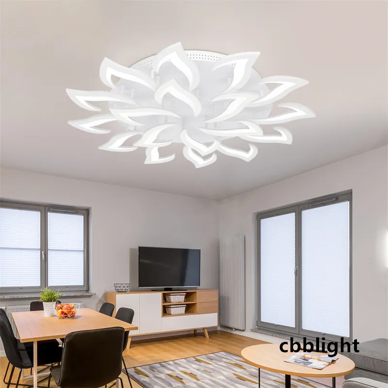 Nya pendellampor inomhus LED -ljuskrona för vardagsrum sovrum hemljus modern takbelysning ljuskronor lampor app med rc dimble lrs019
