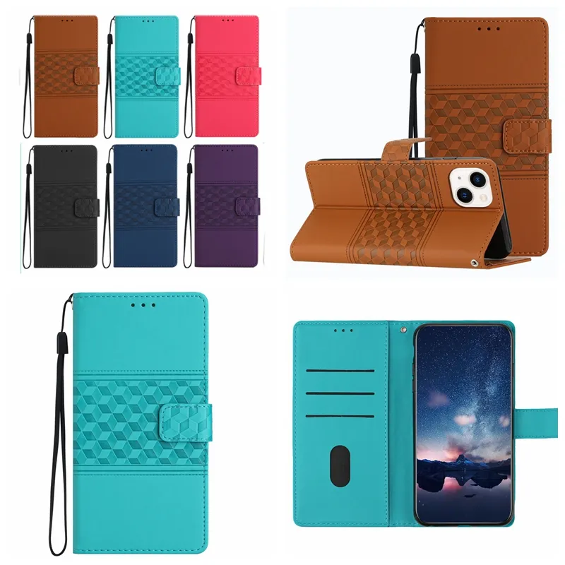 S24 Case Business Cube Skórzany portfel dla Samsung A04E A34 5G A54 S23 Ultra Plus A14 A23 A04 A04 A04S S22 S21 Fe Luksusowy luksusowy gniazdo karty.