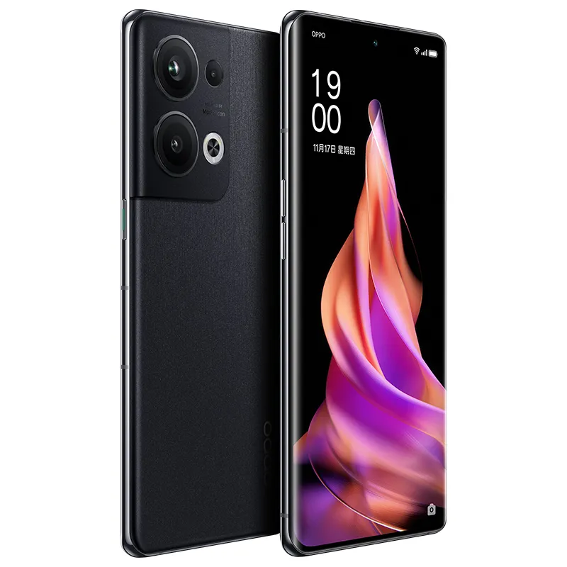 Оригинальный Oppo Reno 9 Pro Plus 5G Мобильный телефон Smart 16GB RAM 256GB 512GB ROM SNAPDRAGO 8 50MP NFC 4700MAH ANDROID 6,7 "120 Гц Идентификатор дисплея Идентификатор отпечатков пальцев Face Phone