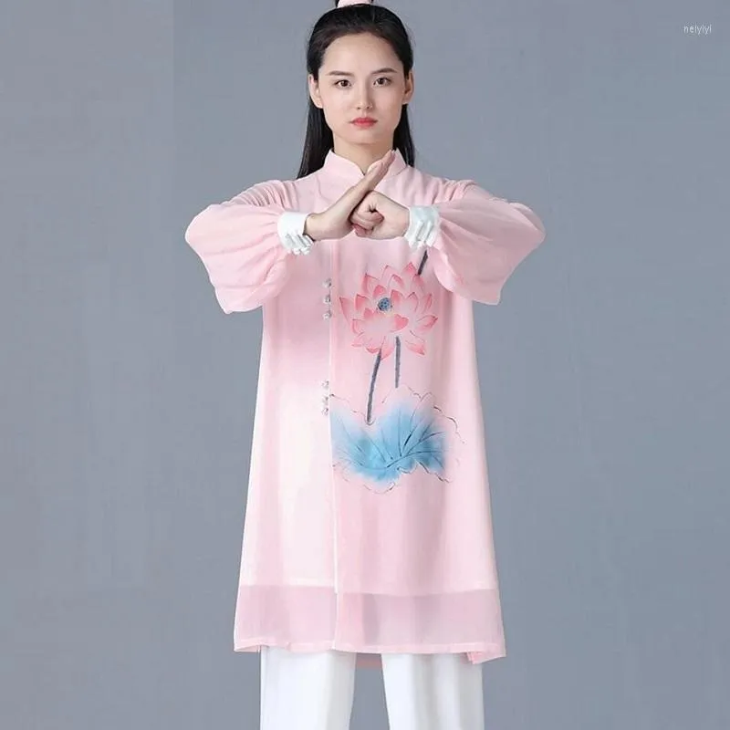 Etnik Giyim Tai Chi Geleneksel Çinli Kadınlar Wushu Tekdüzen Takım Sanat Sanatları Egzersizi TA2566