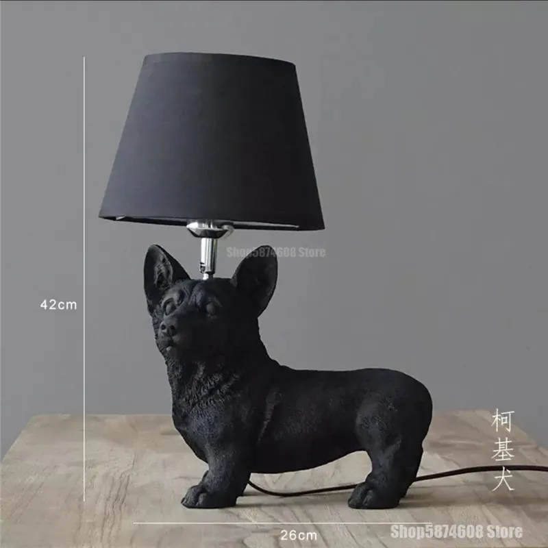 Modern Resin Puppy Bedside Lamps Kmart For Bedroom And Living Room LED