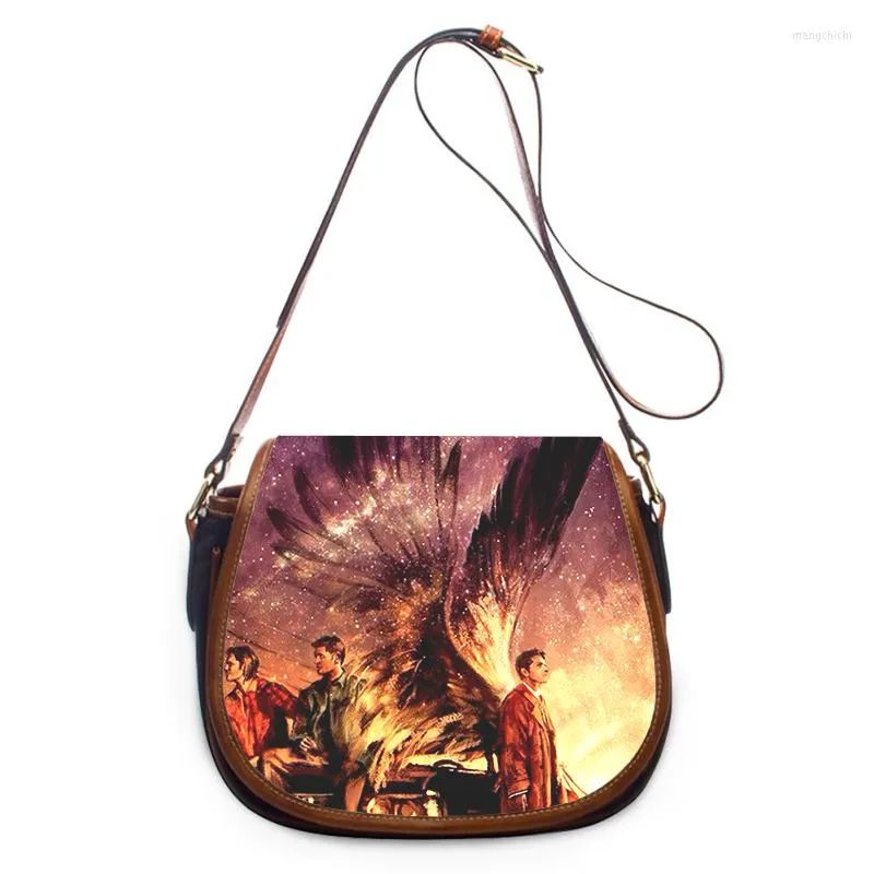 Bolsas de Evening Sacos Impressão sobrenatural Mulheres Mulheres Crossbody Bolsa de luxo ombro de zíper