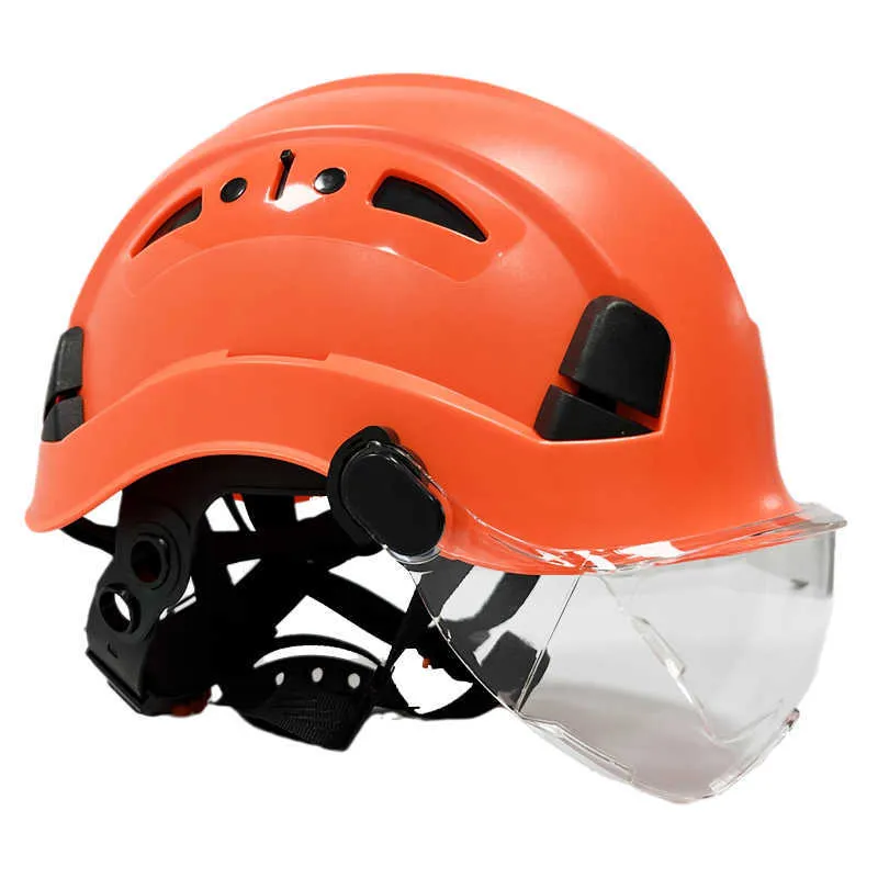 Wholesale CR08 Construction Safety Helmet With Visor Goggles High