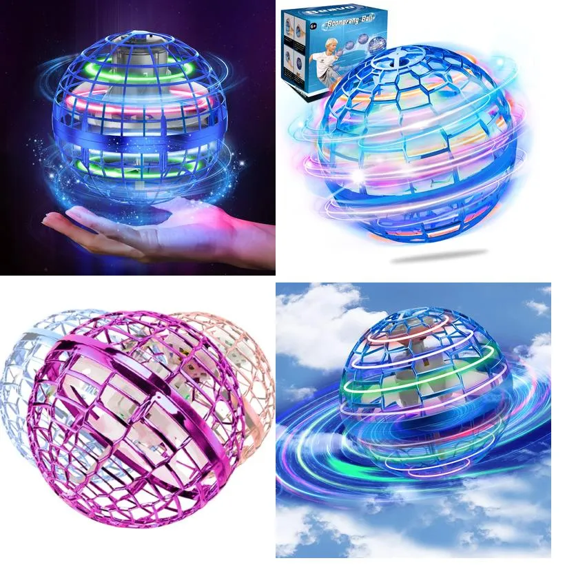 Electric/Rc Aircraft Magic Ball Fly Toy Flash Balloon Flying Orb Drone Boomerang Hovering Cool Pro Upgraded 2021/2022 Hover Space Pr Amf75