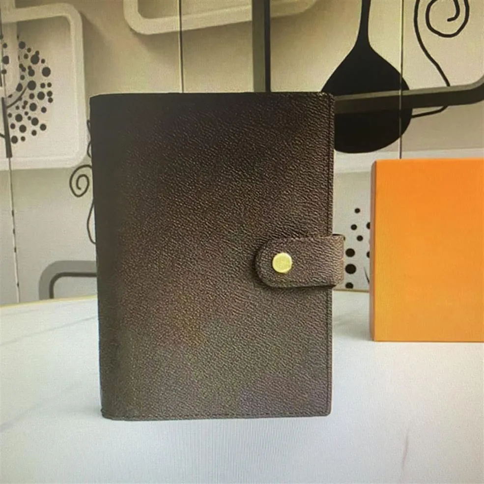 Medium Agenda Designer Notebook Credit Card Holder Slots 6 Rings Binder Loose Leaf Notepad Cover Notebooks Office Travel Journal D223Y