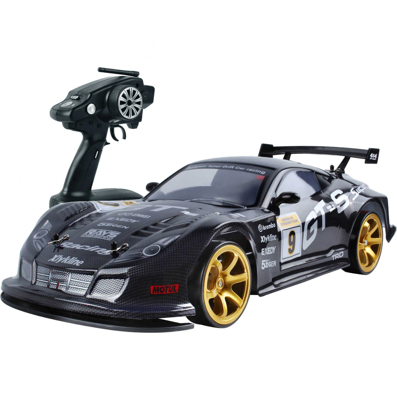 Voiture Électrique/RC 1 10 4WD Télécommandée 70 Km/H Haute Vitesse Dérive  Course Simulation GTR Jouet Tout Terrain Rc Enfants Jouets T221214 Du 66,28  €