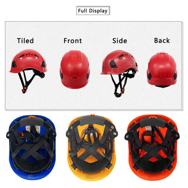 DARLINGWELL USA ANSI Construction Safety Helmet ABS Hard Hat Vented Industrial Work Head Protection Rescue Outdoor
