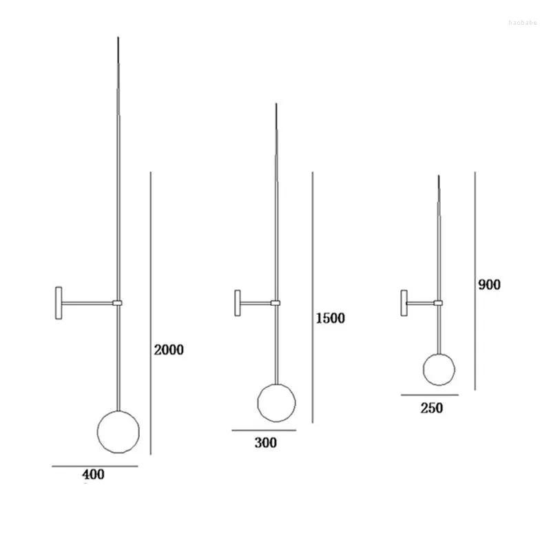 Lâmpada de parede lâmpada nórdica linha de luz simplicidade montada luz de leitura luminária sala de estar minimalista acessório e27