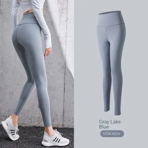 Womens Full Zipper Open Crotch Grey Gym Leggings Elastic Tight