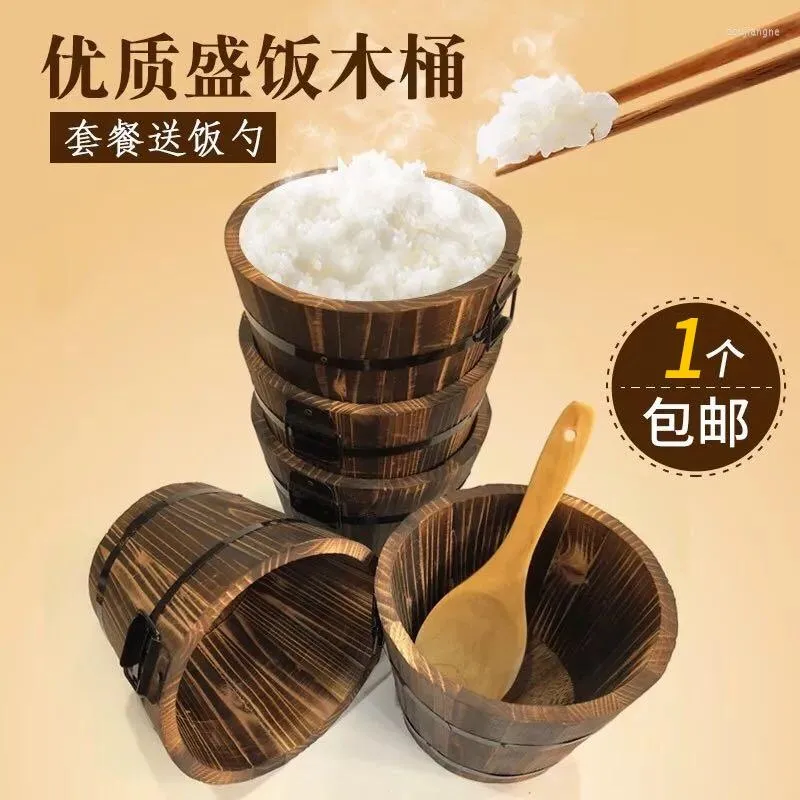 Servis upps￤ttningar Bucket Restaurant El Sushi Commercial Restaurants Bowl Rice Sheng Spoon