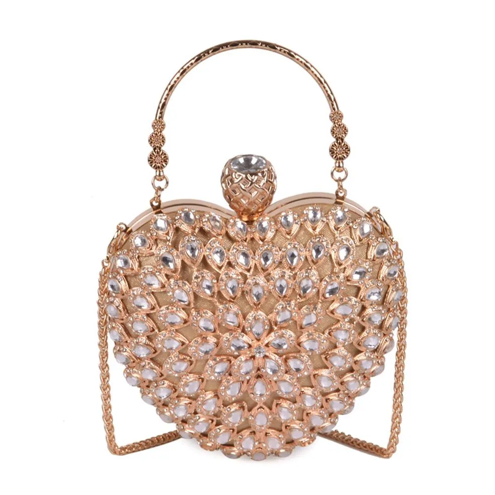 Pink Sugao Women Night Clutch Bag Gorgeous Pearl Crystal Beading Sacos de festas de casamento de noiva Bolsas de crossbody