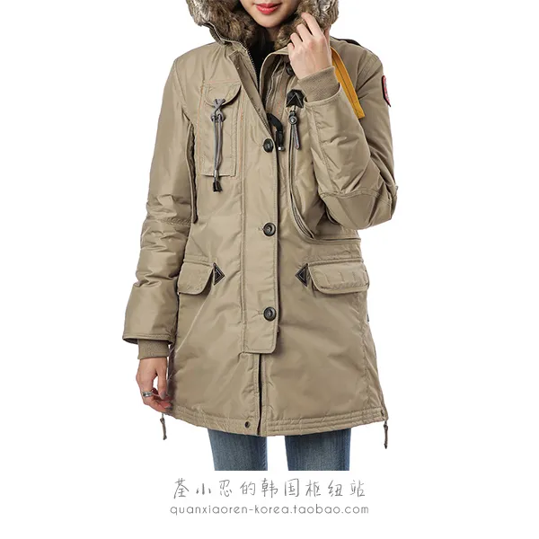 Women Downs Jacket Winter Rabbit p￤ls hatt tv￤ttbj￶rn p￤ls krage rockar