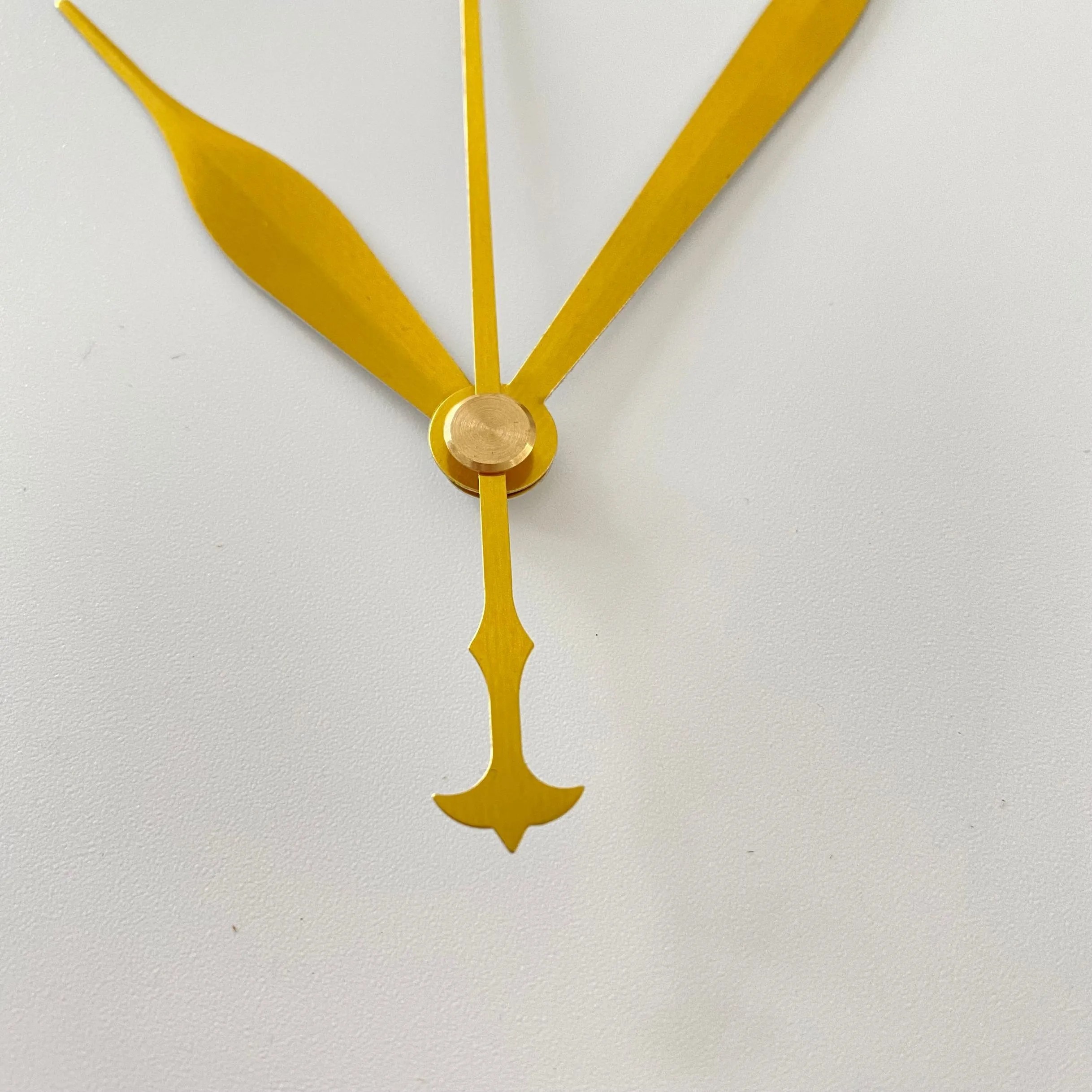 Mecanismo de movimiento de reloj de cuarzo de Metal dorado manecillas para reloj de pared Kits de bricolaje brazos de reparacion
