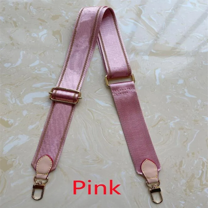 M44823 favorite multi Bag Parts Accessories 7 Colors Shoulder straps for 3 piece set Women Crossbody Bag Canvas purse strap216n