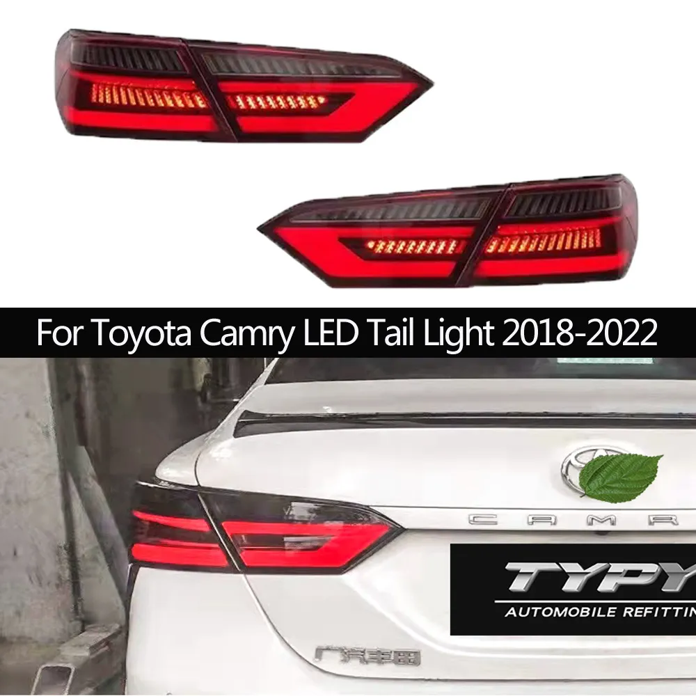 Ensemble de feux arrière de voiture, banderole dynamique, clignotants, pour Toyota Camry, feu arrière LED, feu arrière de marche arrière