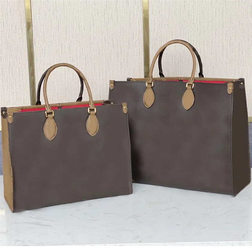 M45321最高品質ONTHEGO MM TOTE BAG M45320 GM女性デザイナーハンドバッグ大容量ショッピングバッグ271B