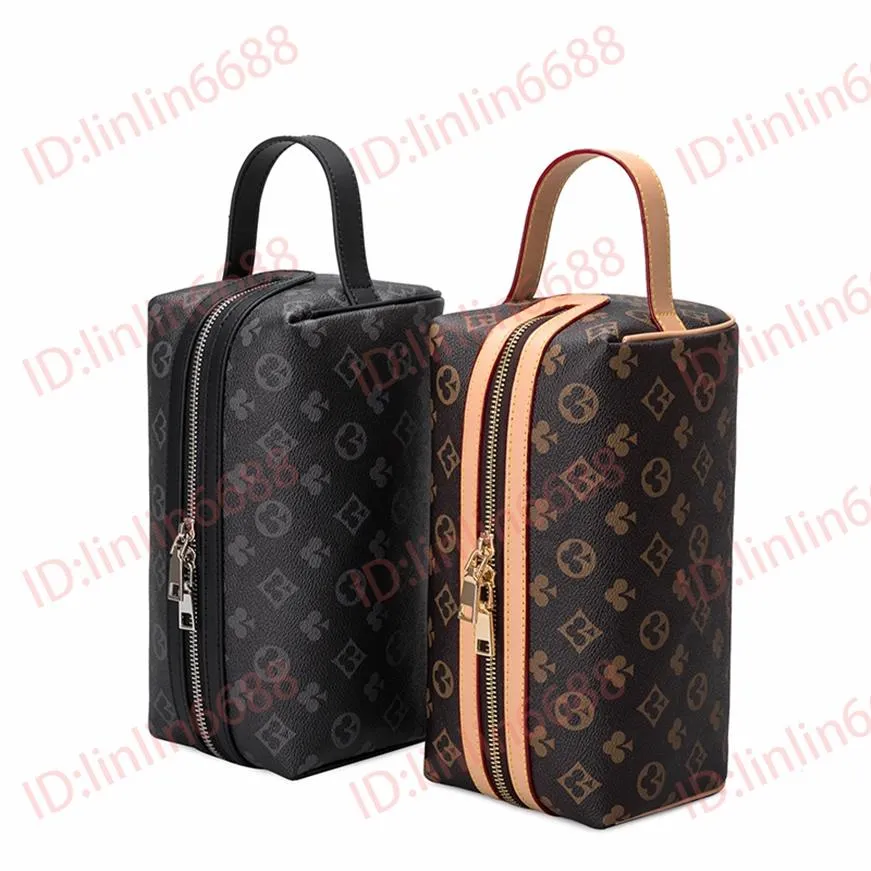 Tillverkad i Kina 0350# Women Lady Cosmetic Cases Pu Leather Designer Luxurys Style Handbag Classic Brand Fashion Bag Purs Purs G228U