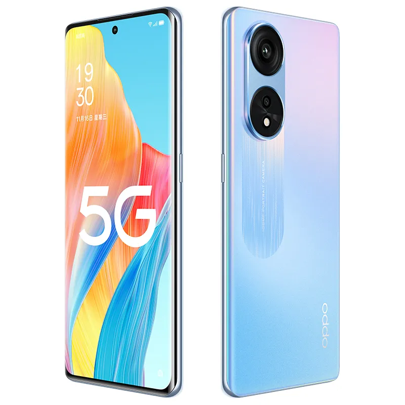 Téléphone portable d'origine Oppo A1 Pro 5G intelligent 8 Go 12 Go de RAM 128 Go 256 Go de ROM Snapdragon 695 108MP NFC Android 6,7" 120 Hz OLED écran entièrement incurvé ID d'empreintes digitales visage téléphone portable