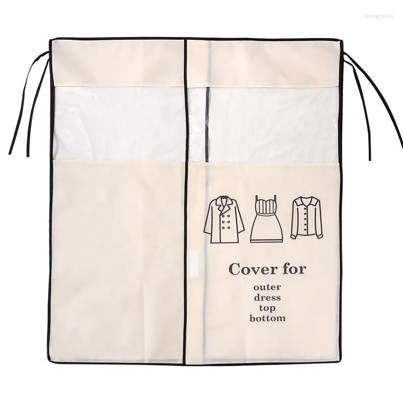 Evening Bags Non-woven Coat Dust Cover Clothing Household Cloth Transparent Clothes Set Hanging Bag Waterproof