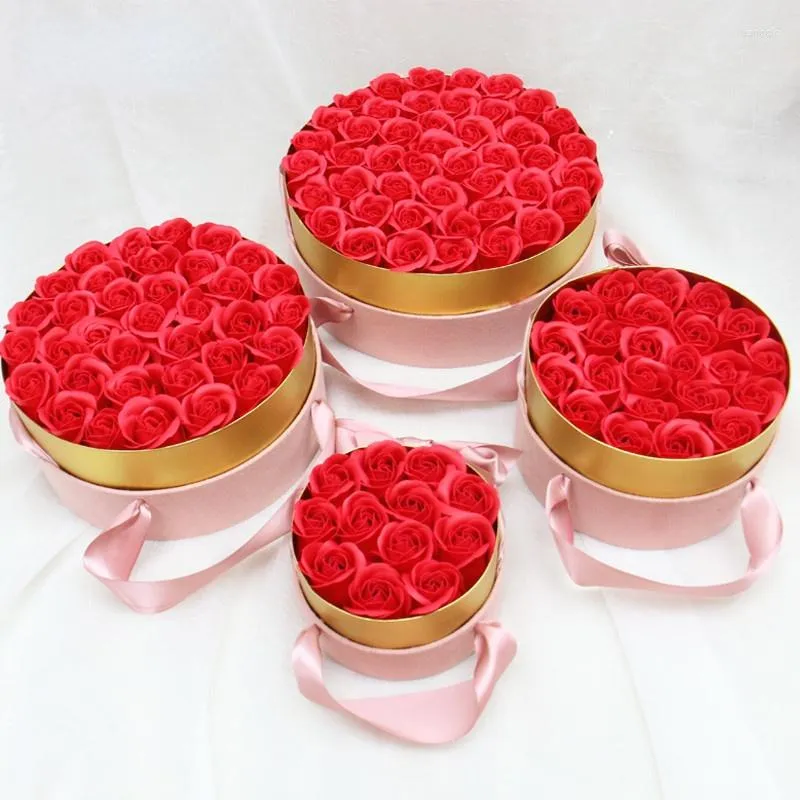 Dekorativa blommor Eternal Protection Flower Soap Rose Hug Bucket Gift Box Alla hj￤rtans dag fru Mor Girl Girl Girliol Dekoration2023