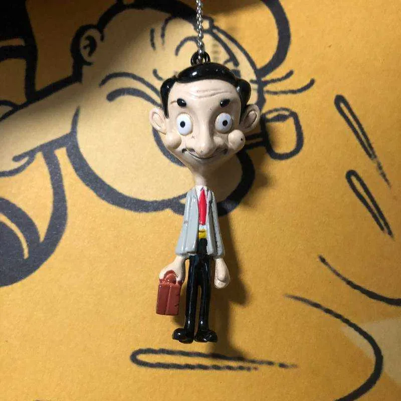 Interior Decorations Mini Mr.Bean Dolls Dashboard Car Hanging Pendant