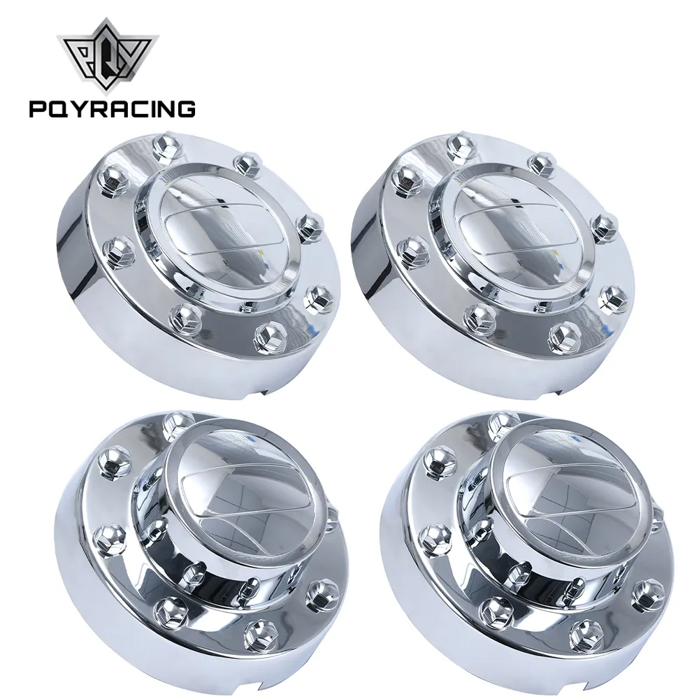 2pcs Front & 2 pcs Rear Wheel Center Caps For 2011-on Dodge Ram 3500 1-Ton Dually Alcoa Alloy Chrome Center Hub Cap PQY-CAP06S