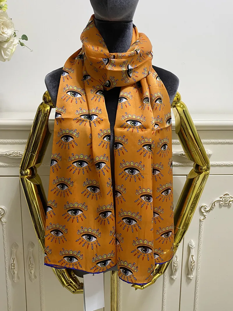 Elegant Womens Silk Scarf With Eye Catching Letters... From Whwu88888 ...