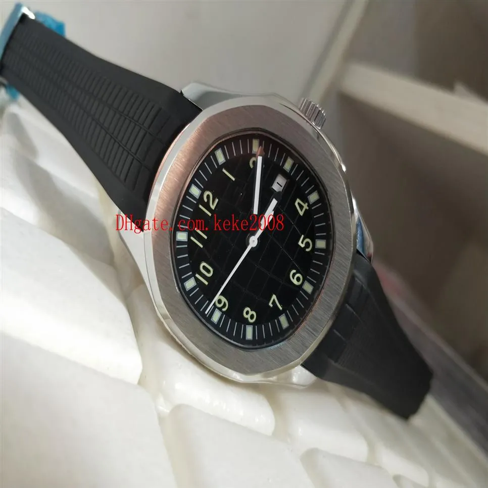 Роскошные высококачественные часы 40-мм Aquanaut 5167a-001 Резиновые полосы браслета Механические прозрачные прозрачные мужские часы Watches260H